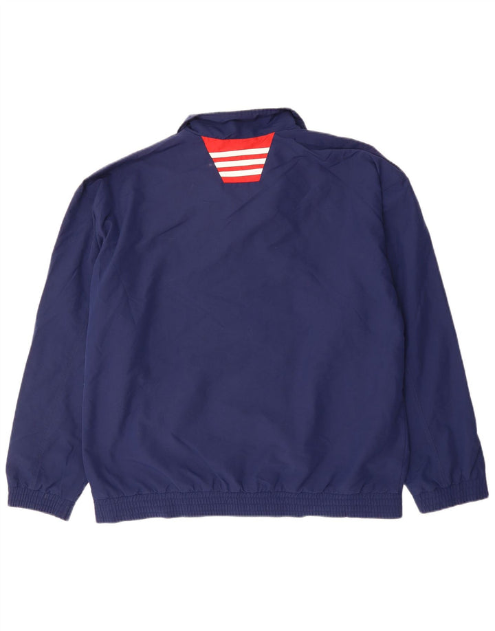 Adidas Træningsdragt til mænd Topjakke UK 42/44 Stor marineblå polyester