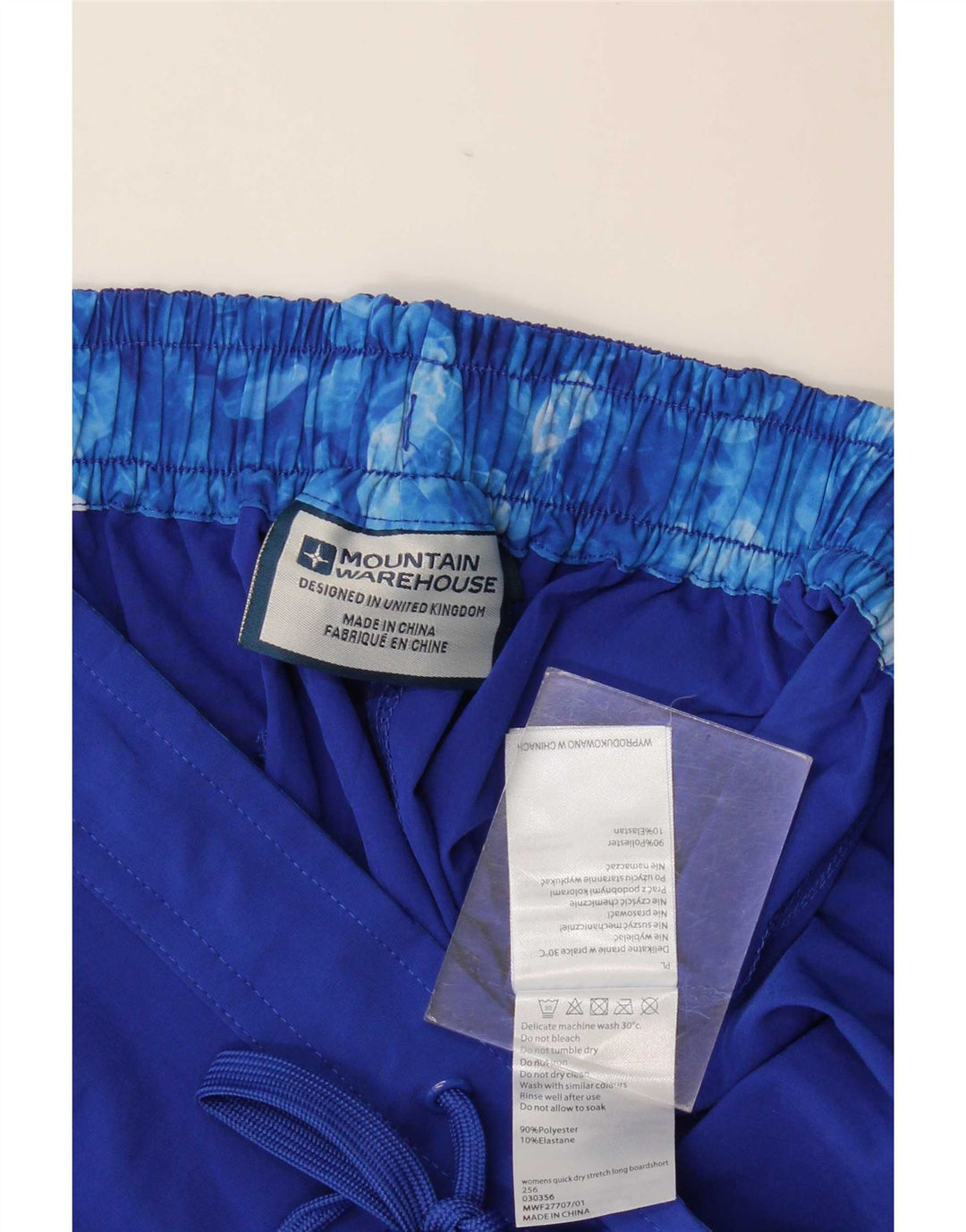 Mountain Warehouse Dame svømmeshorts UK 14 Large Blue Polyester