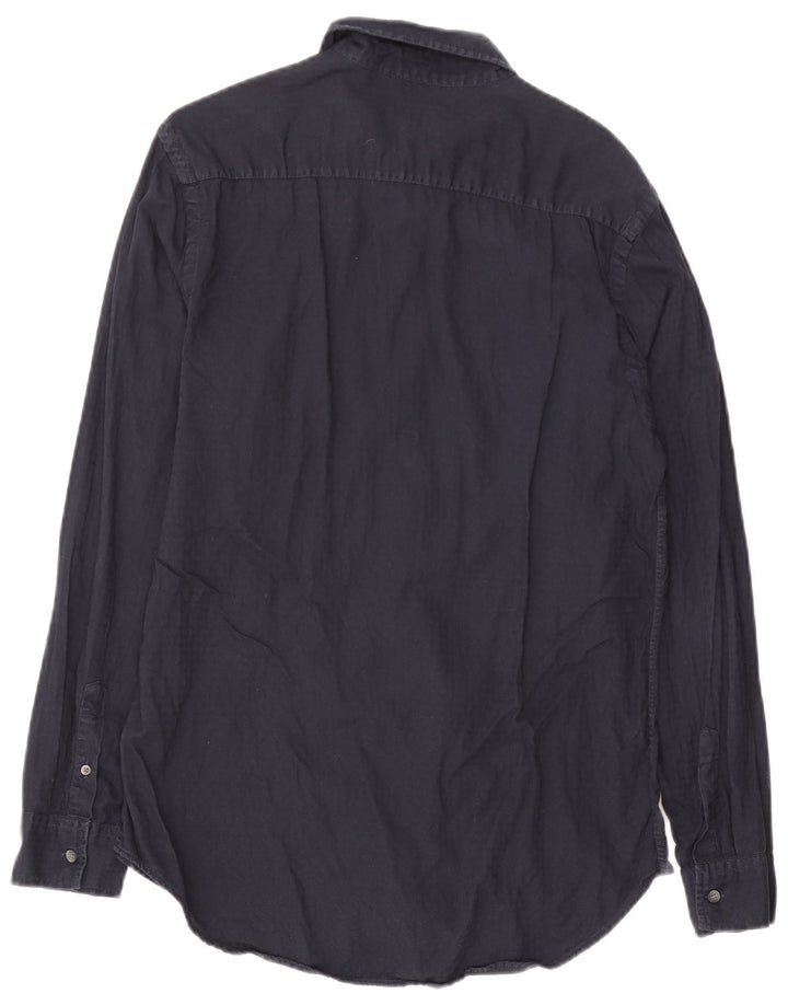 CALVIN KLEIN JEANS Herreskjorte Stor marineblå bomuld