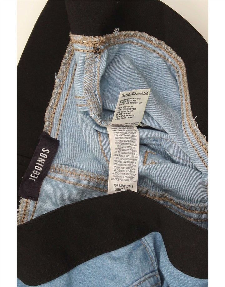 Marks & Spencer Dame Jegging Jeans UK 12 Medium W30 L26 Blue Colourblock