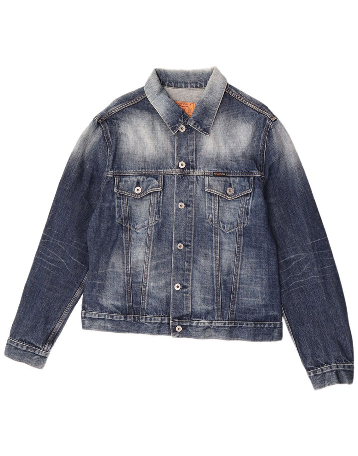 Energie Dame denimjakke UK 40 Large Blue Cotton