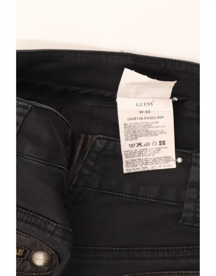 Guess Capri Bukser til kvinder W32 Large Black Bomuld