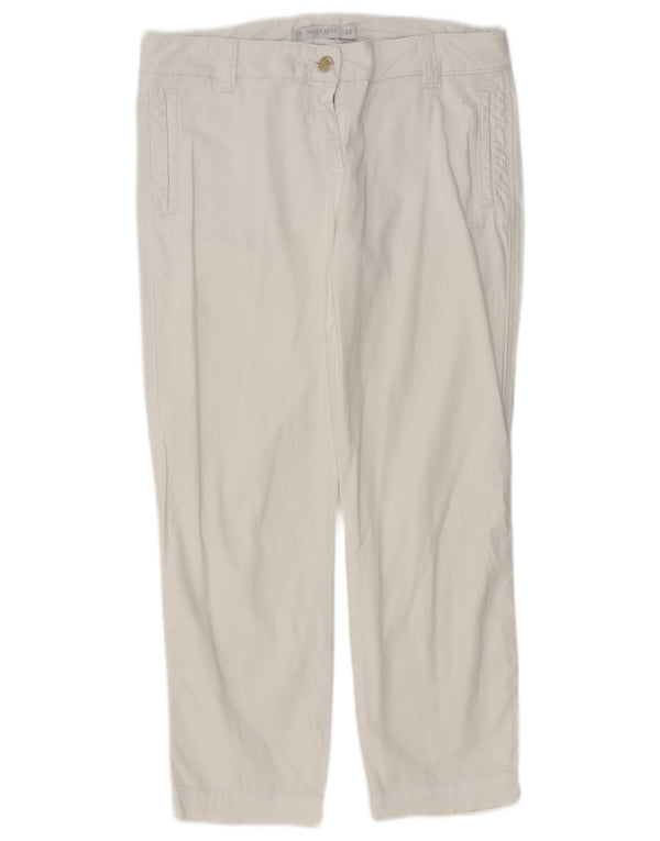 NORTH SAILS Dame Straight Cropped Trousers EU 42 Large W32 L24 White