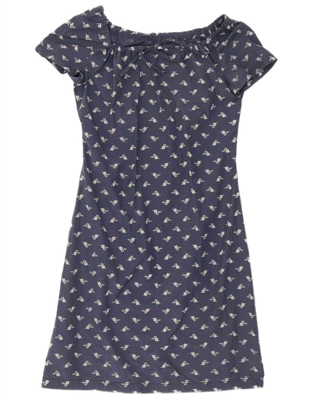 Superga Dame Off Shoulder Kjole UK 8 Small Navy Blue