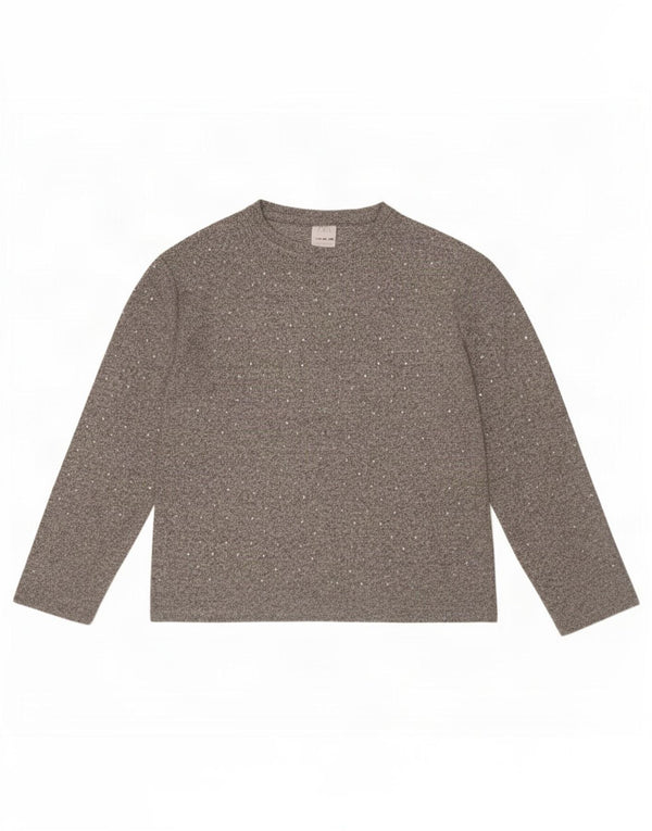 Zara Girl Top Langærmet 11-12 År Grå Polyester