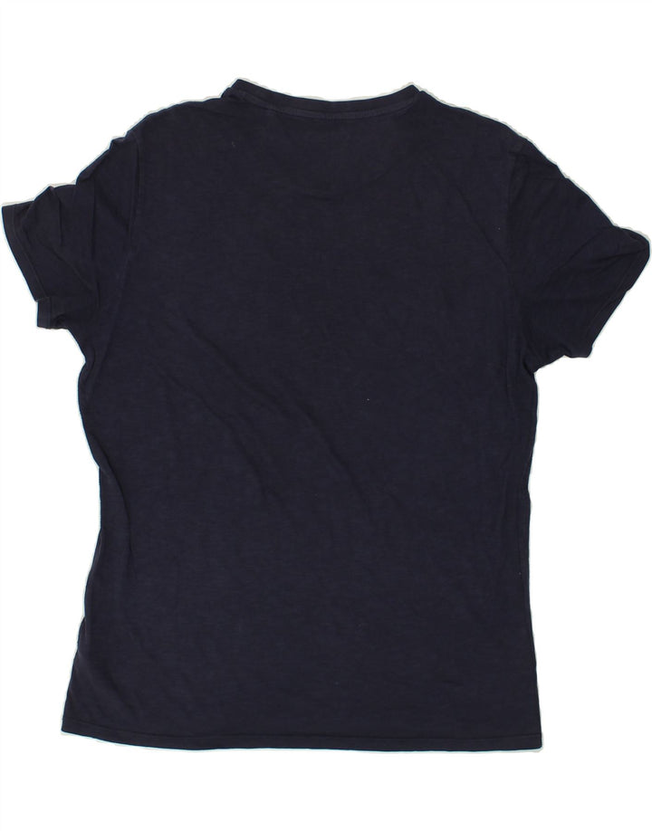 GUESS Mens T-Shirt Top XL Navy Blue Cotton Vintage Guess and Second-Hand Guess from Messina Hembry 