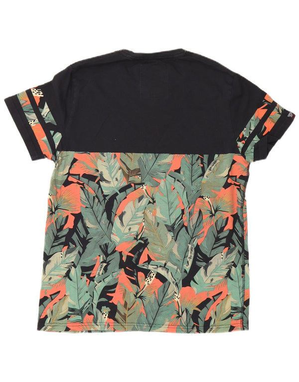 Superdry Herre California grafisk T-shirt top 2XL sort blomstret bomuld