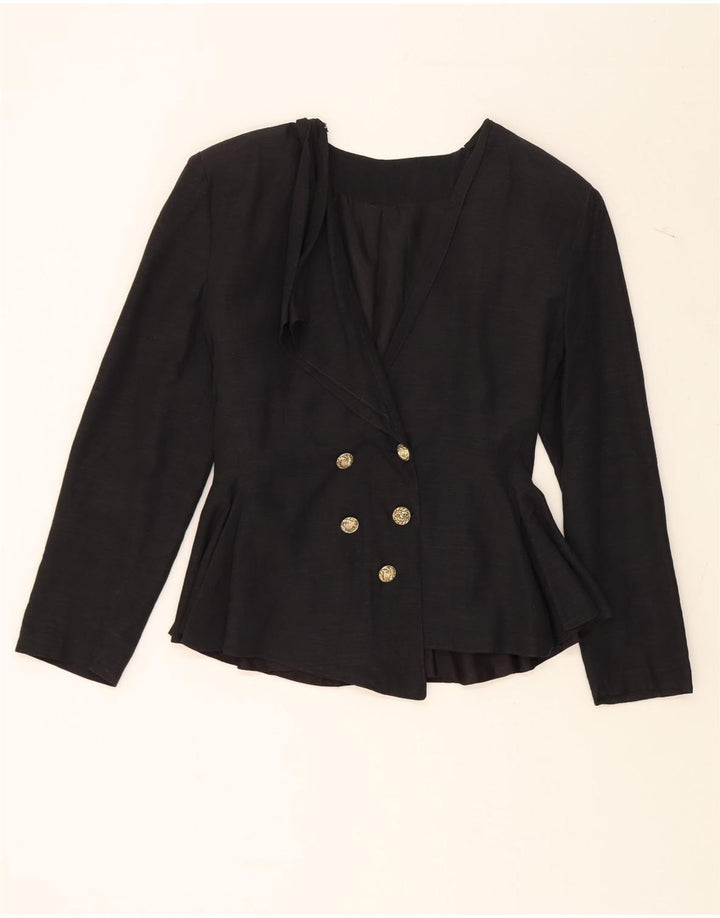 VINTAGE Womens Cardigan Top IT 46 Large Black Viscose Vintage Vintage and Second-Hand Vintage from Messina Hembry 