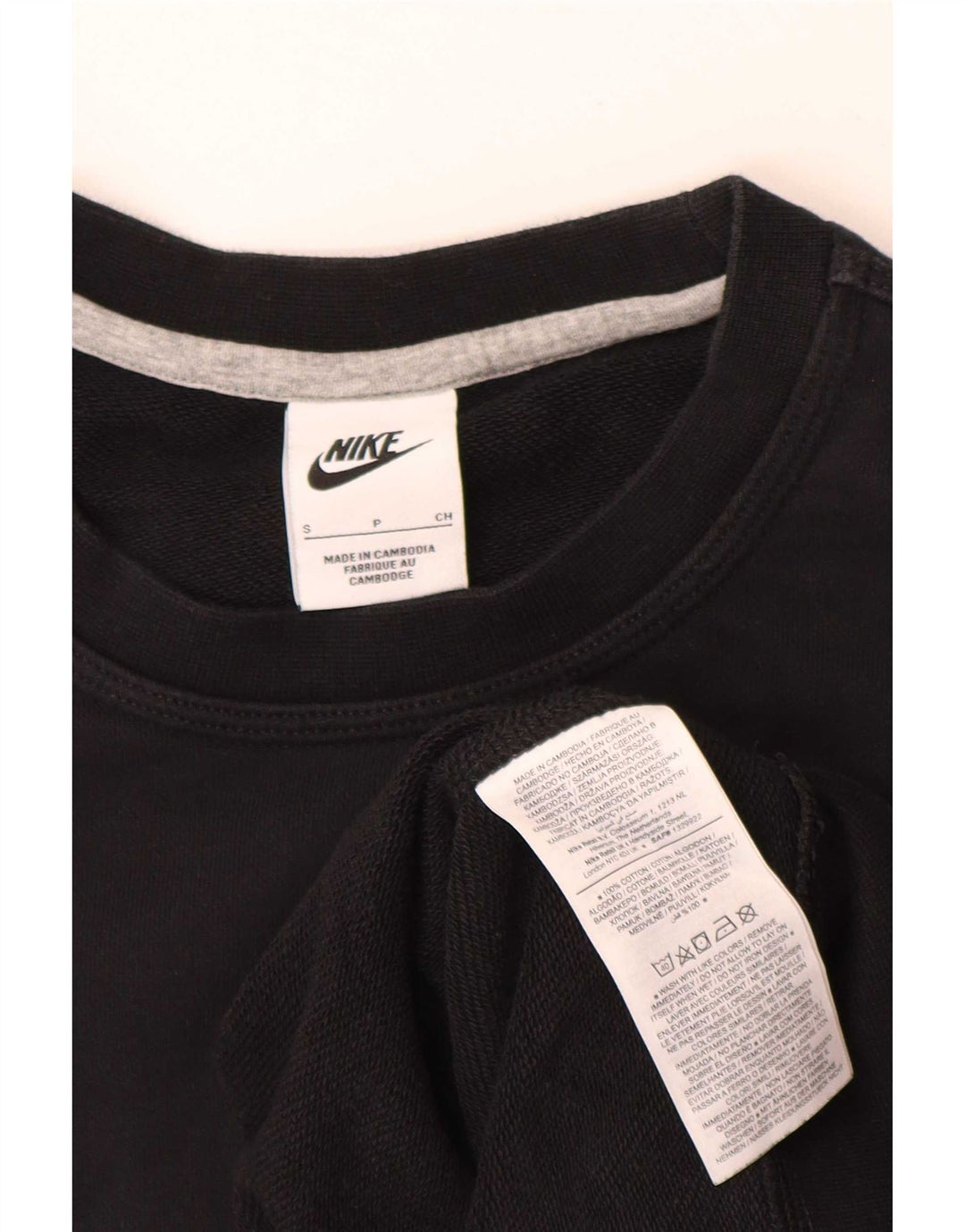 Nike Sweatshirt til mænd, lille sort bomuld