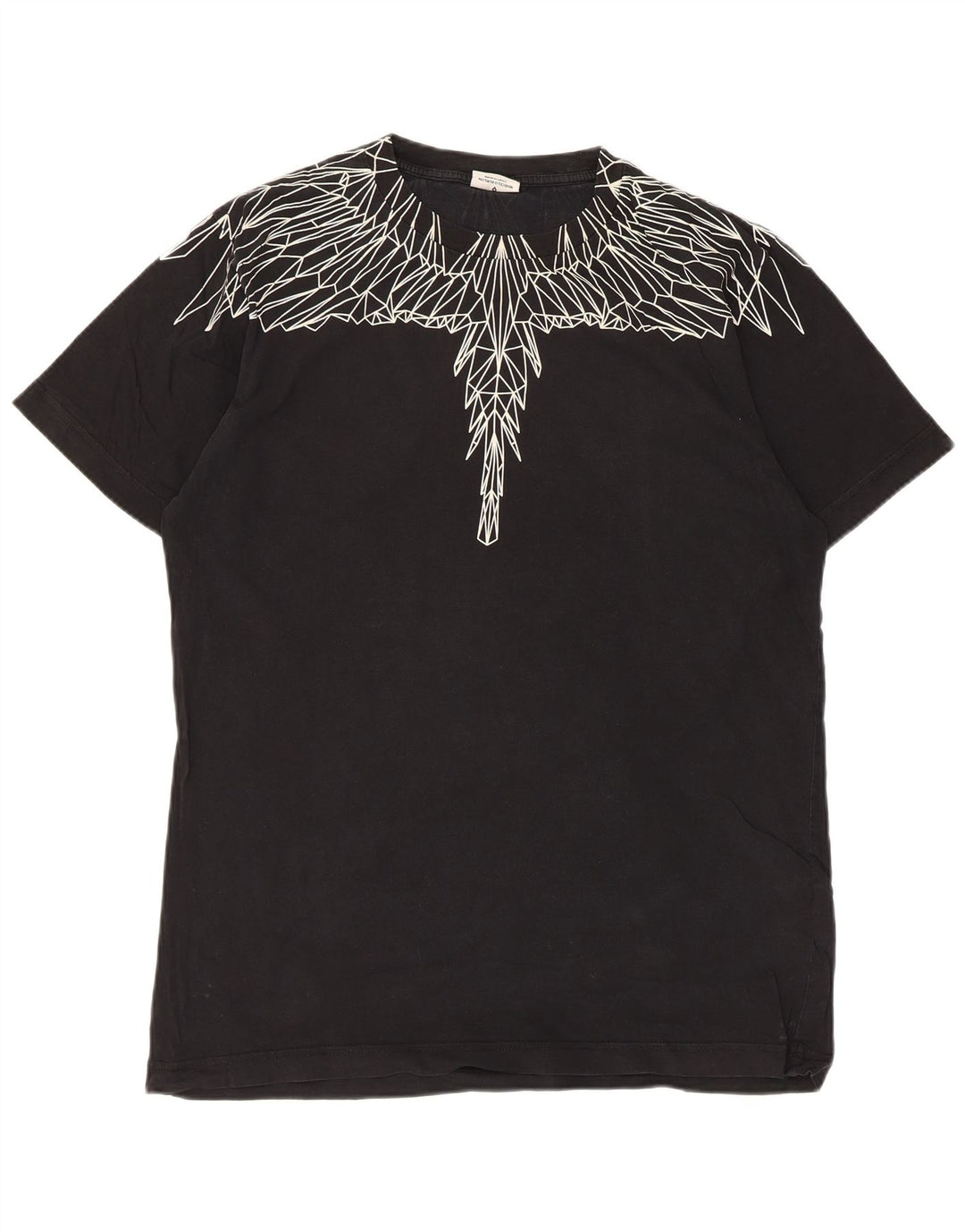 Marcelo Burlon Herre grafisk T-shirt Top Medium Sort Bomuld