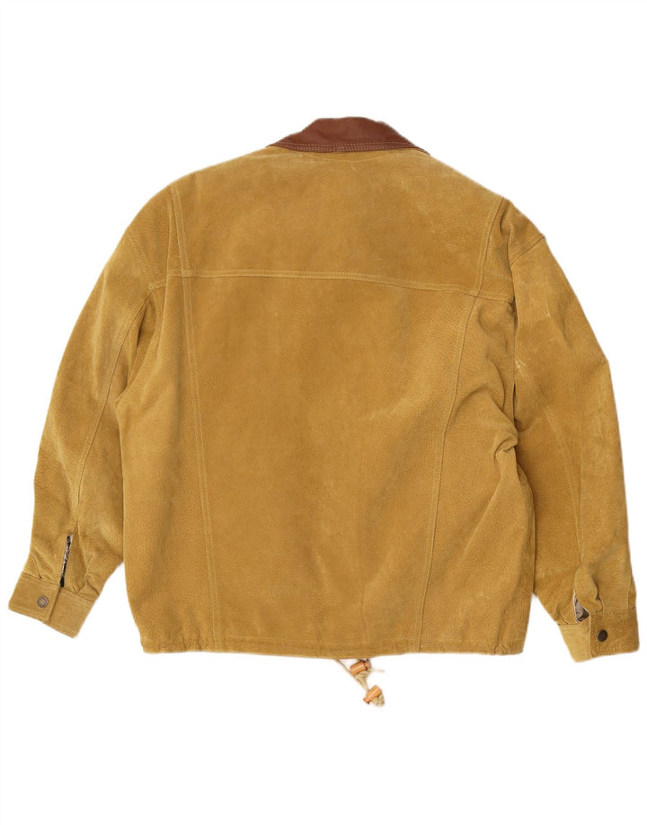 Front Line Herre ruskindsjakke UK 40 Large Beige Læder