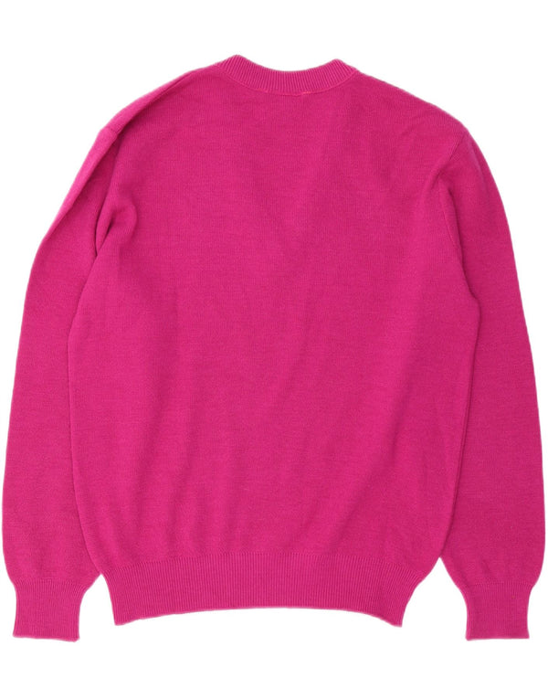 LACOSTE Herre V-hals sweater str. 5 Large Pink Uld