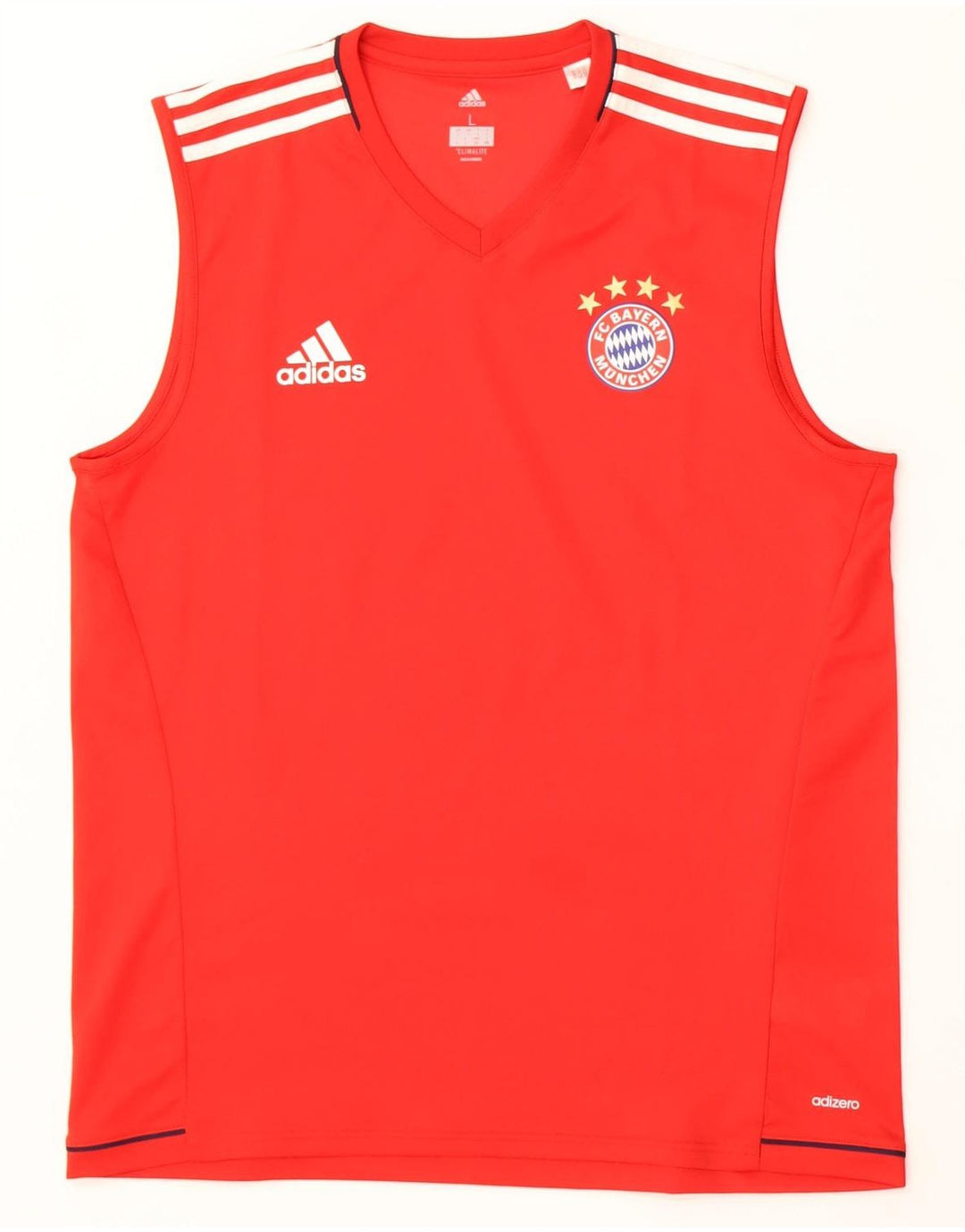 Adidas Herre FC Bayern Munchen Vest Top Stor Rød Polyester