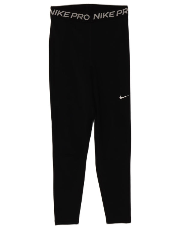 Nike Dame Capri Leggings UK 10 Small Black Sports