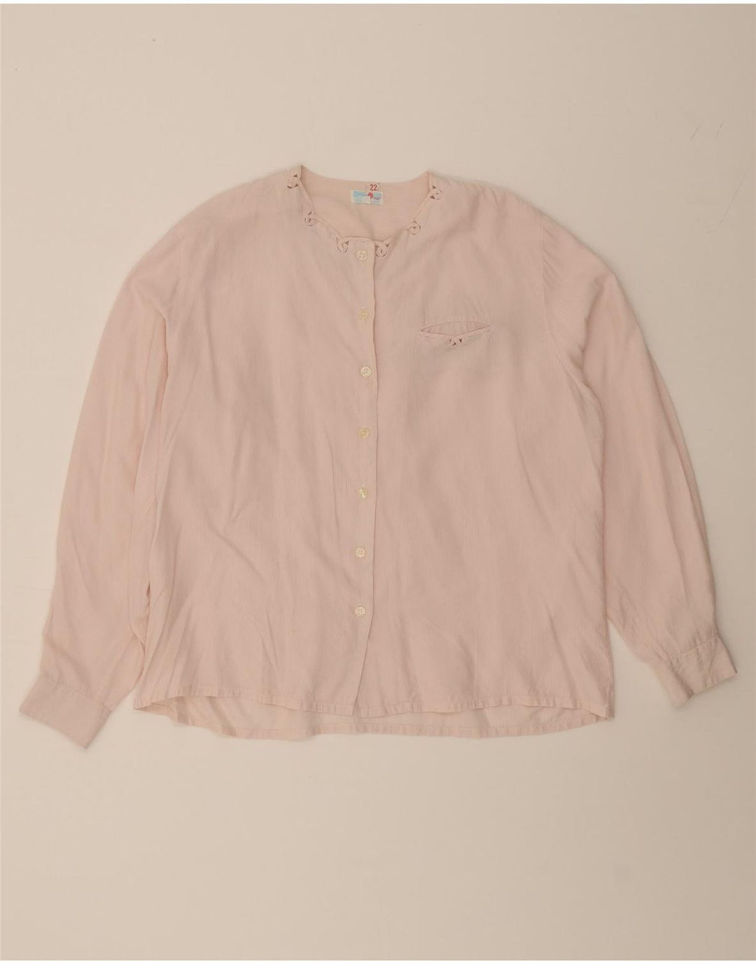 BALLOON Womens Shirt Blouse IT 48 XL Pink Pinstripe Vintage Balloon and Second-Hand Balloon from Messina Hembry 