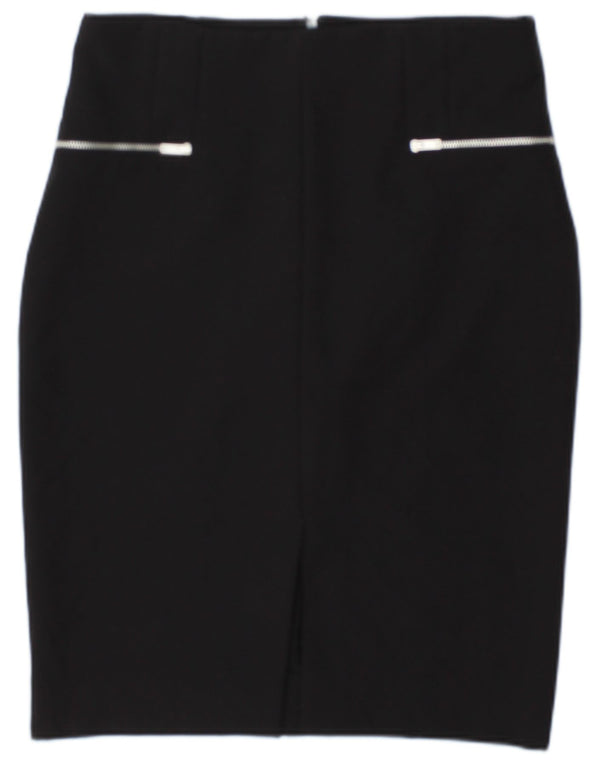 Zara Pencil Nederdel Medium W28 Sort til kvinder