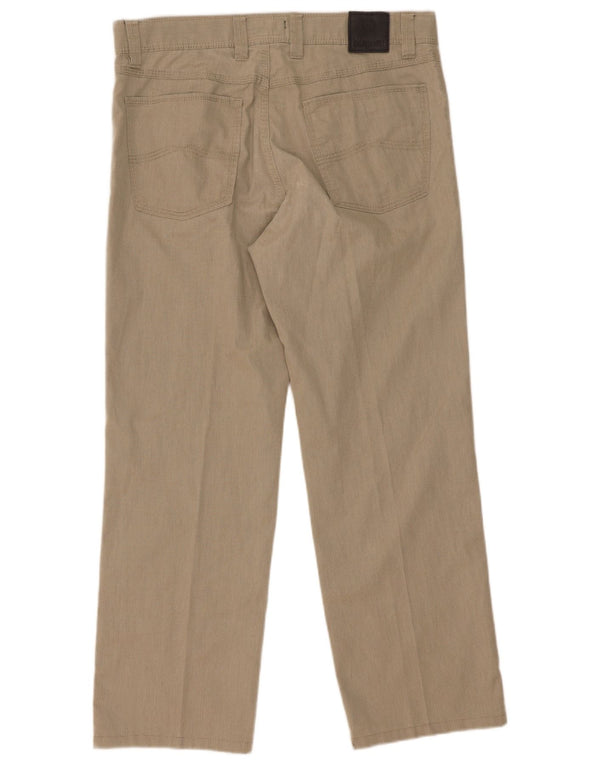 Bugatti Herre Lige Casual Bukser Large W34 L27 Beige Bomuld