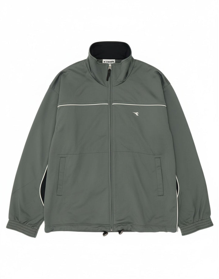 Diadora Herre træningsdragt Topjakke IT 48 Medium Grøn Polyester