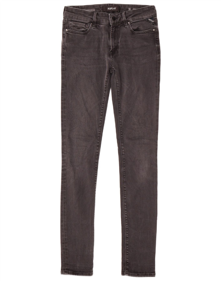 REPLAY Womens Skinny Jeans W28 L31 Grey