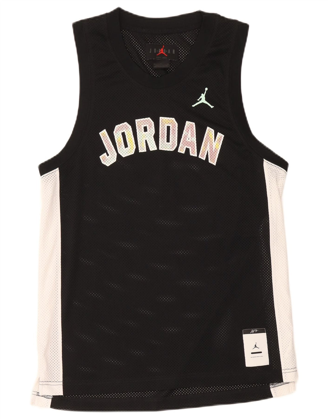 Jordan Herre Grafisk Vest Top Lille Sort Colourblock Polyester