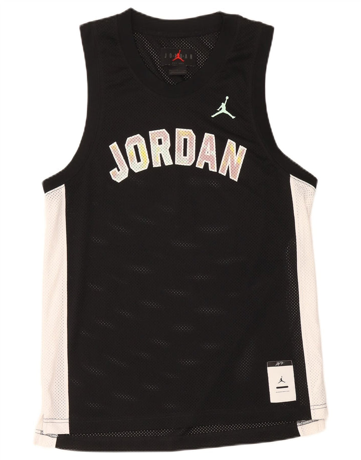 Jordan Herre Grafisk Vest Top Lille Sort Colourblock Polyester