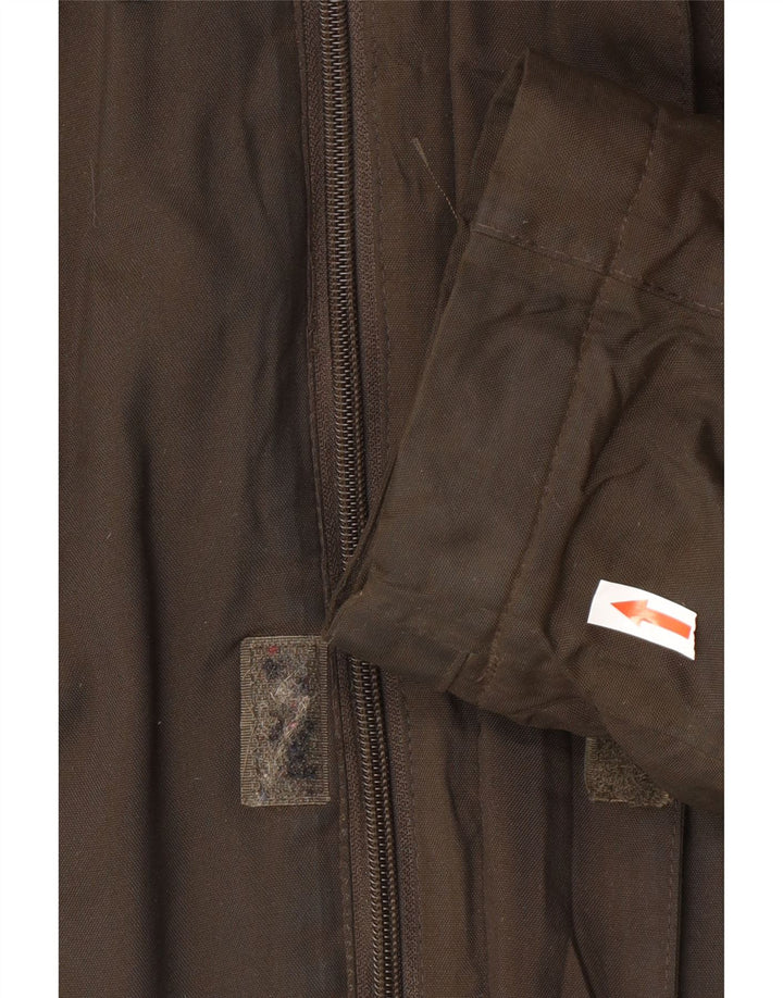 Mountain Warehouse Herre Hooded Parka Jacket UK 38 Medium Brun Nylon