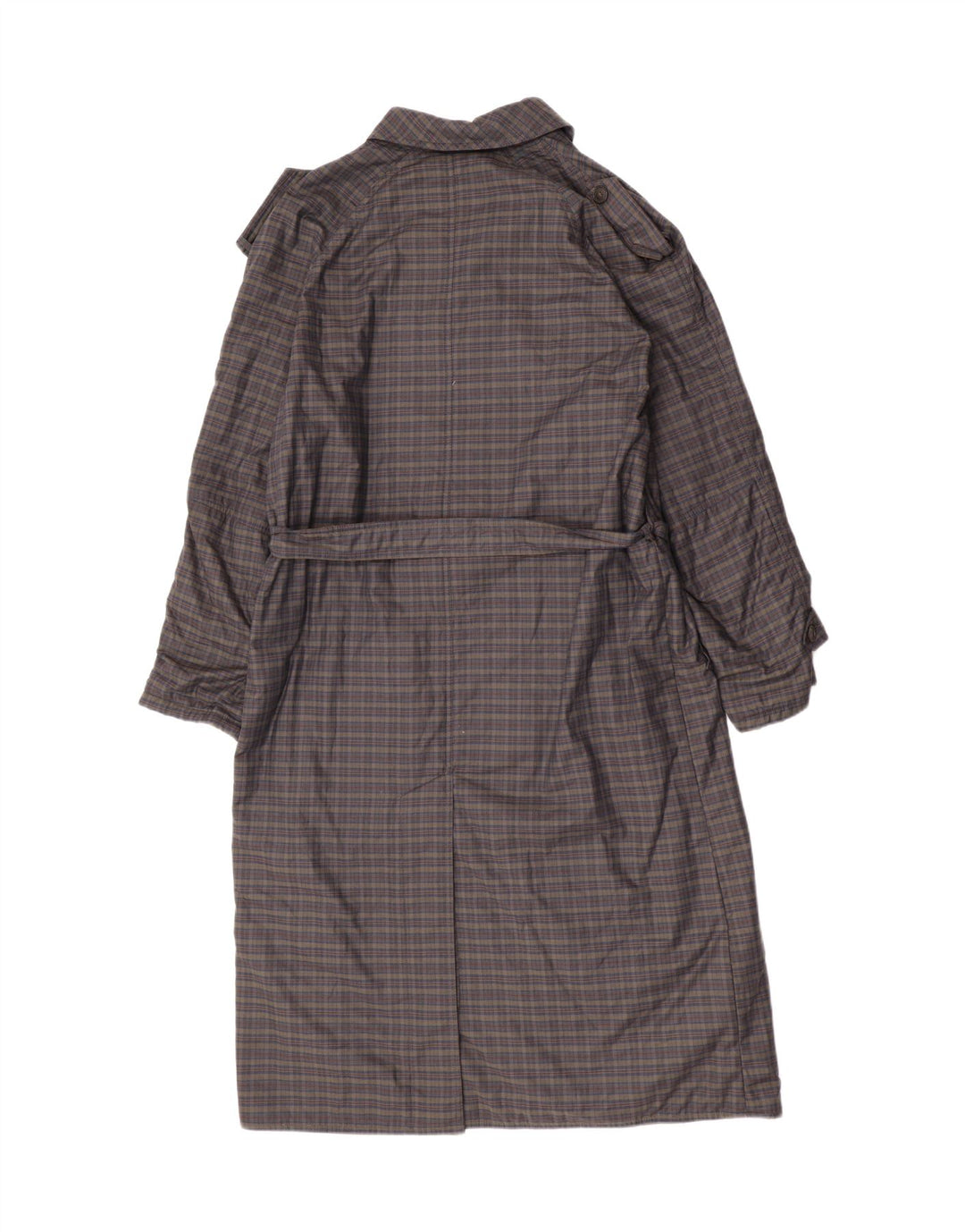 Gio Renzi Herre Military Windbreaker Coat UK 38 Medium Grey Check