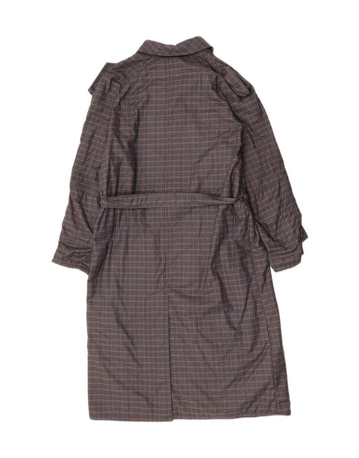 Gio Renzi Herre Military Windbreaker Coat UK 38 Medium Grey Check