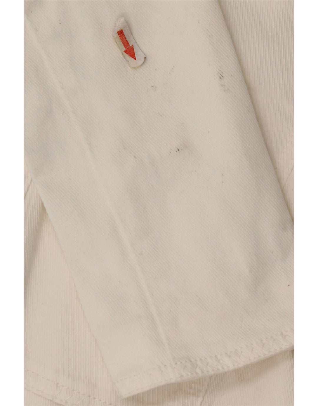 Armani Jeans Dame 3 Button Blazer Jacket UK 10 Small White Bomuld