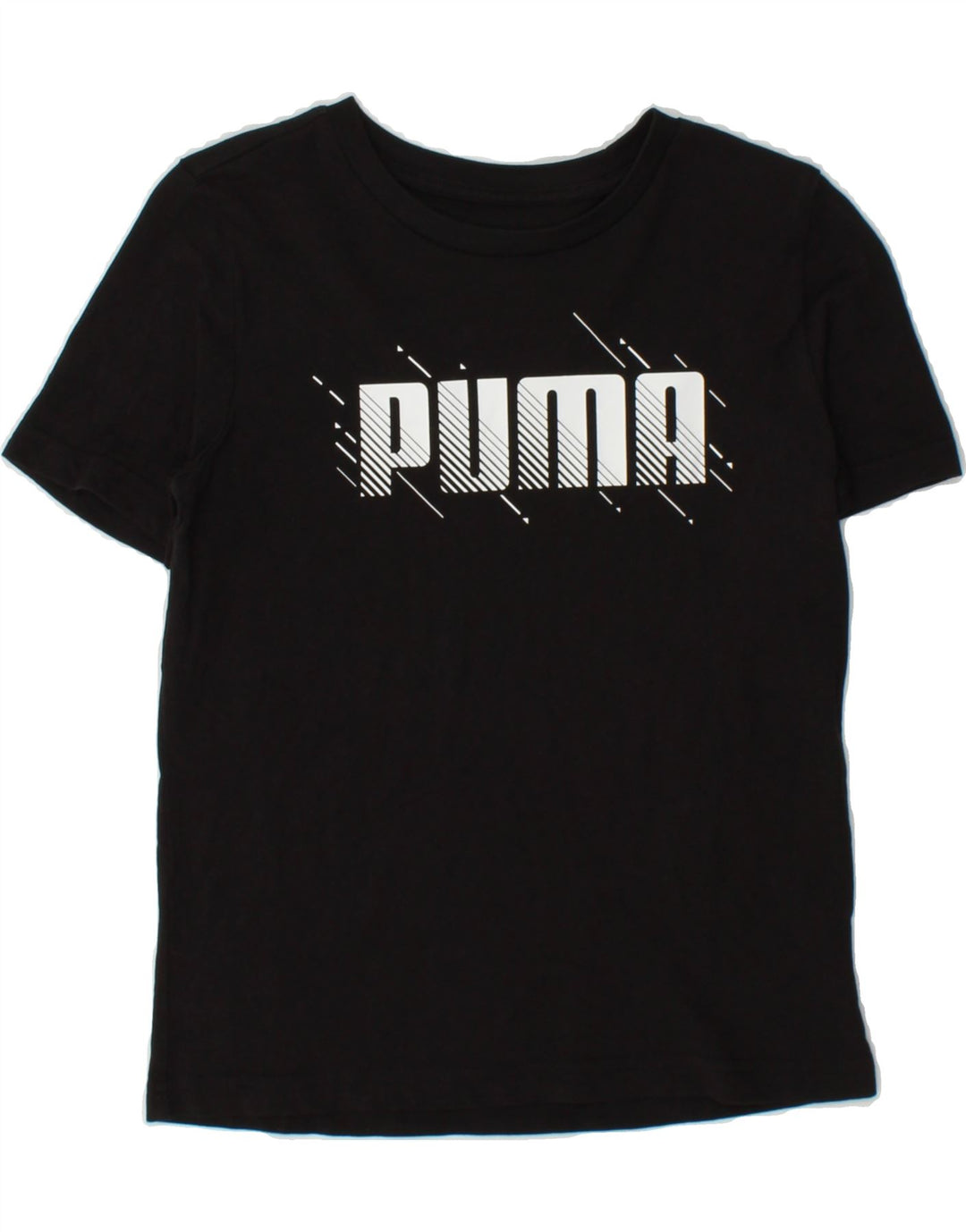 PUMA Boys Graphic T-Shirt Top 9-10 Years  Black Vintage Puma and Second-Hand Puma from Messina Hembry 