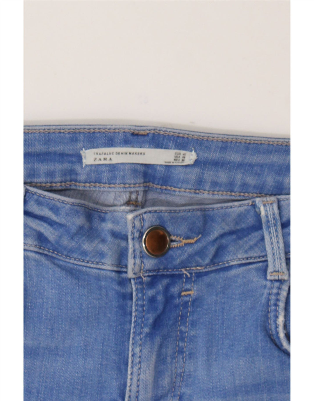 ZARA Womens Skinny Jeans EU 40 Medium W30 L28 Blue Cotton Vintage Zara and Second-Hand Zara from Messina Hembry 