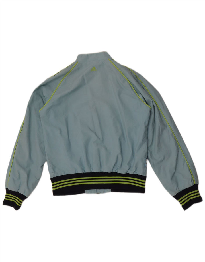 Adidas Graphic Tracksuit Top Jacket UK 10 Small Blue Colourblock