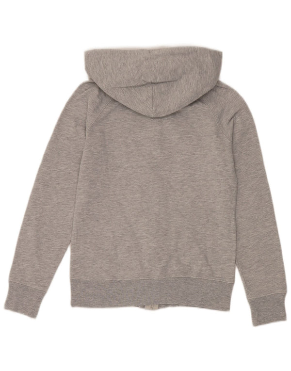 Gap Dame Grafisk Hættetrøje Sweater UK 6 XS Grå Bomuld