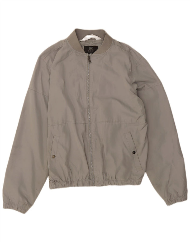 Marks & Spencer Bomber Jacket UK 40 Stor Grå Polyester til mænd
