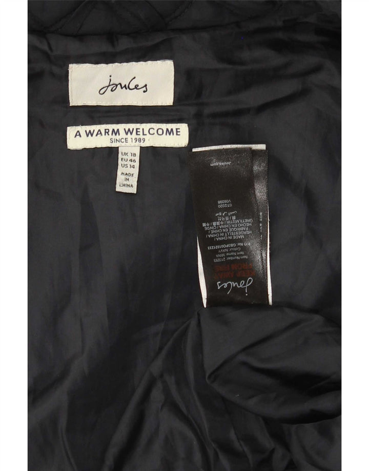 Joules Dame Quilted Gilet UK 18 XL Navy Blue Polyester
