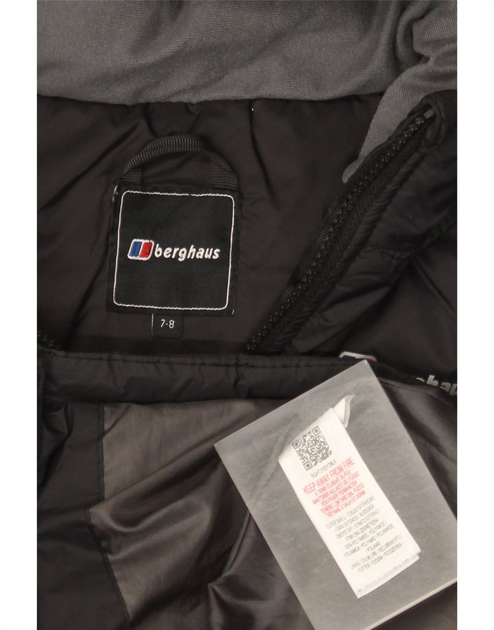 BERGHAUS drenge hættejakke 7-8 år sort polyamid