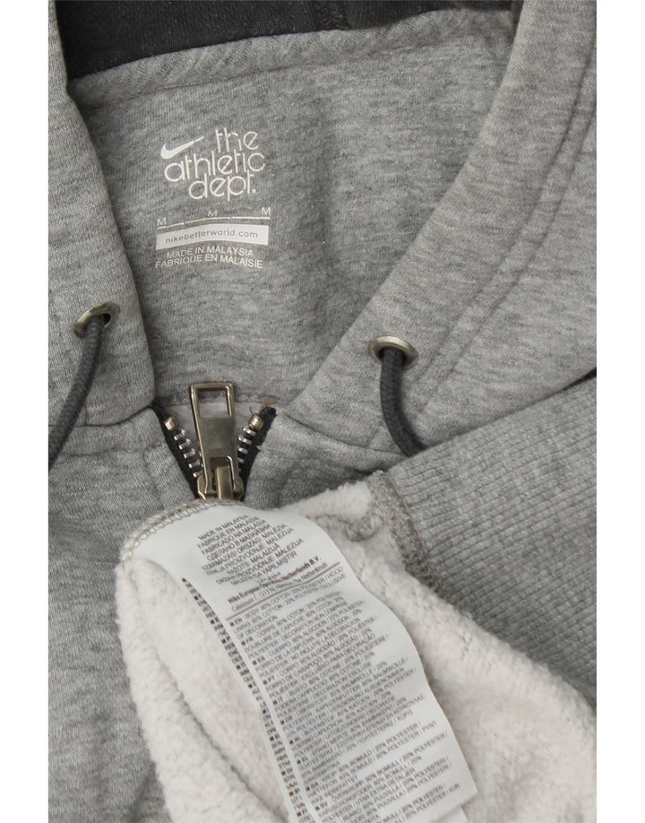 Nike hættetrøje med lynlås til mænd Medium Grey Flecked Bomuld
