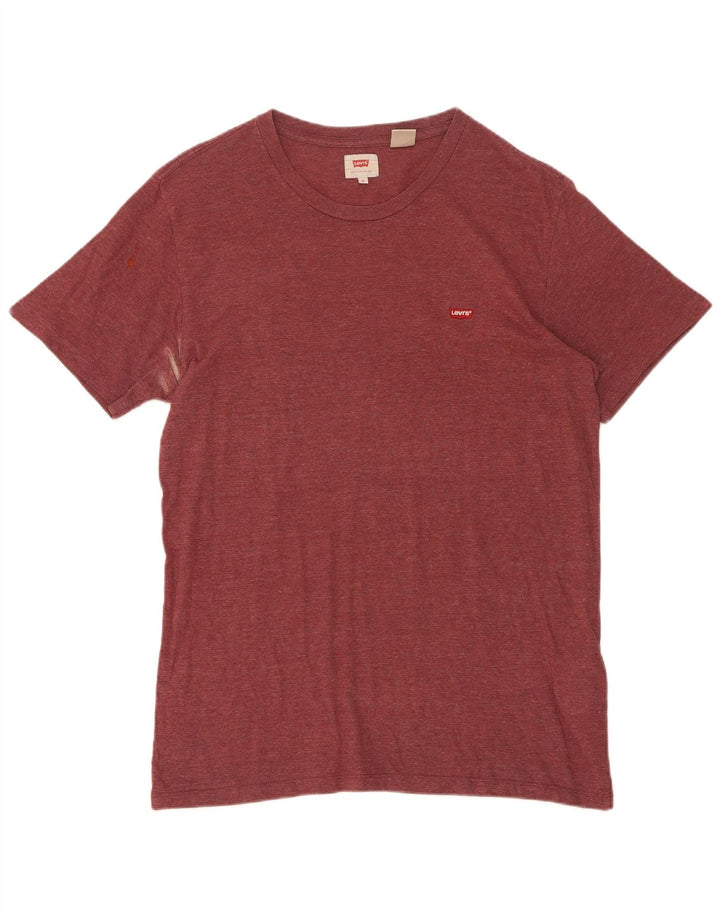 Levi's Herre T-shirt Top Medium rødbrun bomuld