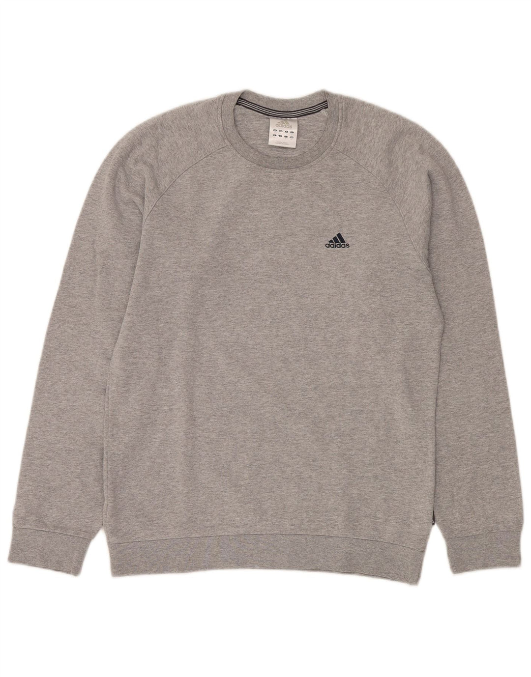 ADIDAS Sweatshirt til mænd, lille grå bomuld
