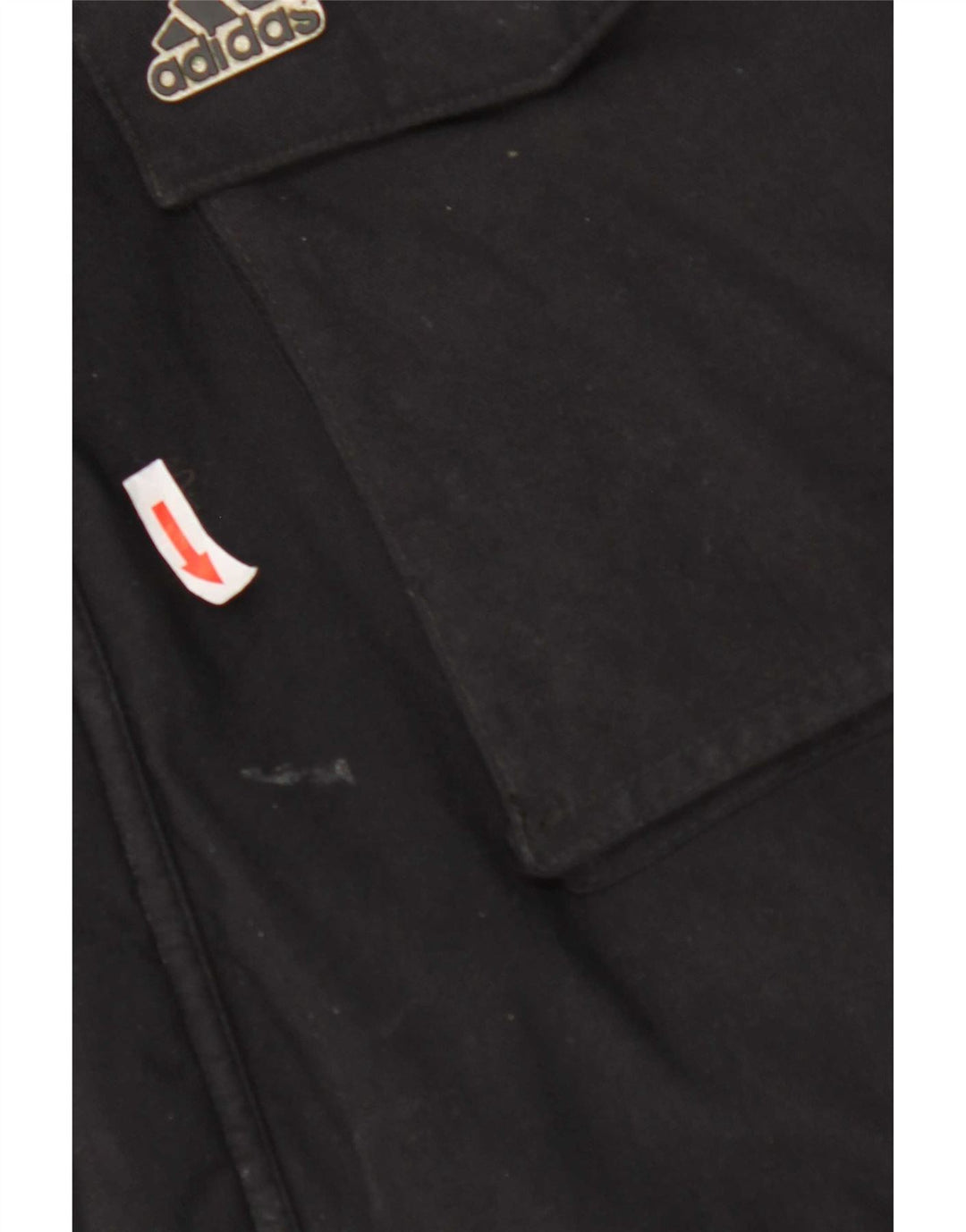 Adidas Herre Hooded Padded Coat UK 40 Large Black Nylon