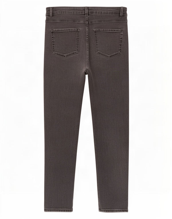 Marks & Spencer Womens Straight Jeans UK 14 Large W32 L30 Black Cotton