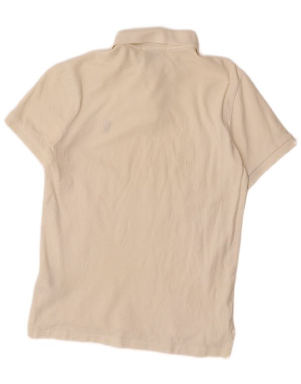 Polo Ralph Lauren Herre Custom Slim Fit Polo Shirt Small Off White Bomuld