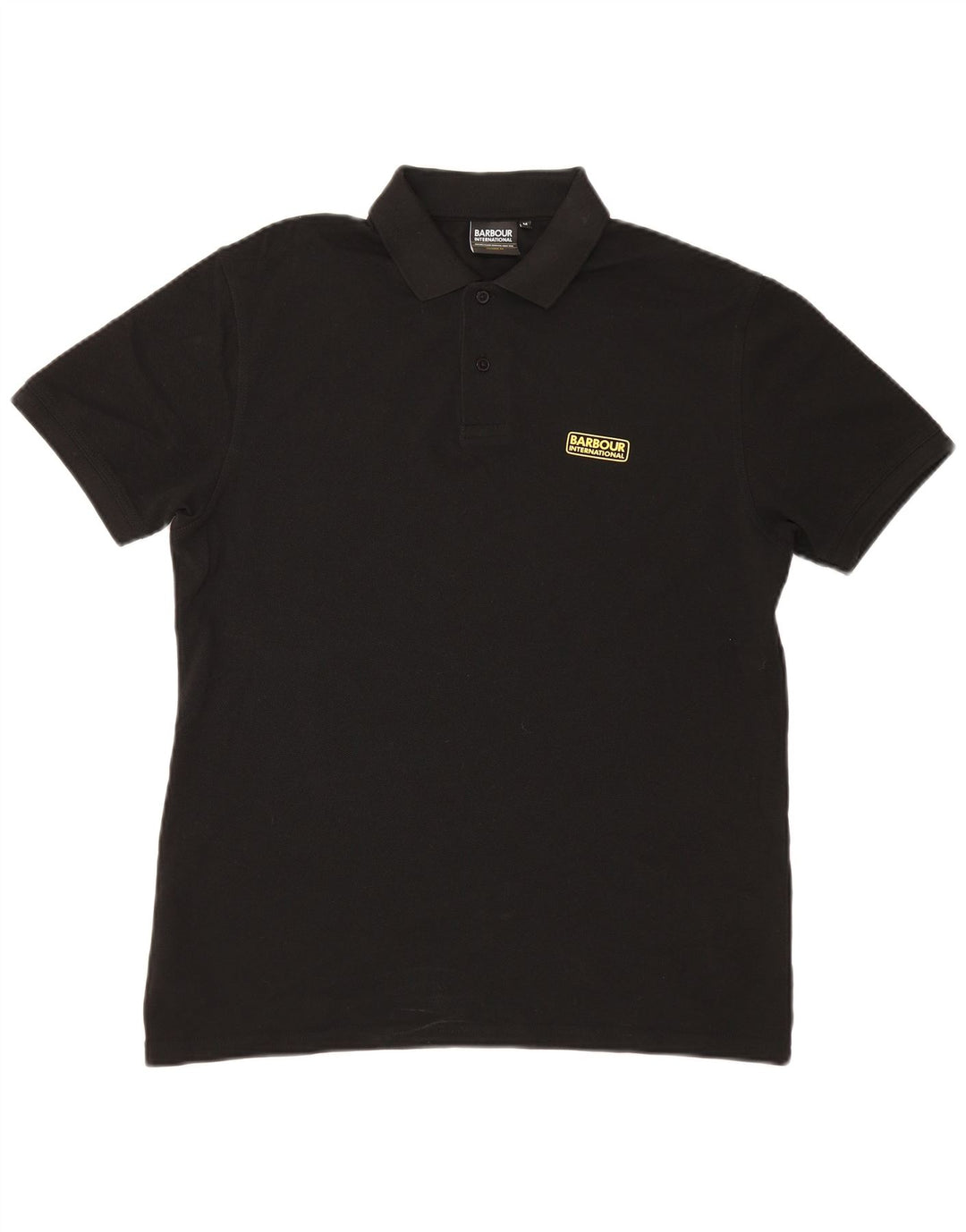 Barbour herre poloshirt Medium sort bomuld