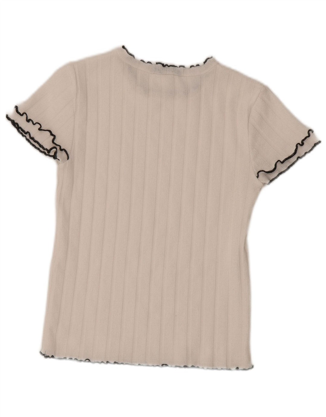 Zara T-Shirt Top UK 12 Medium Hvid