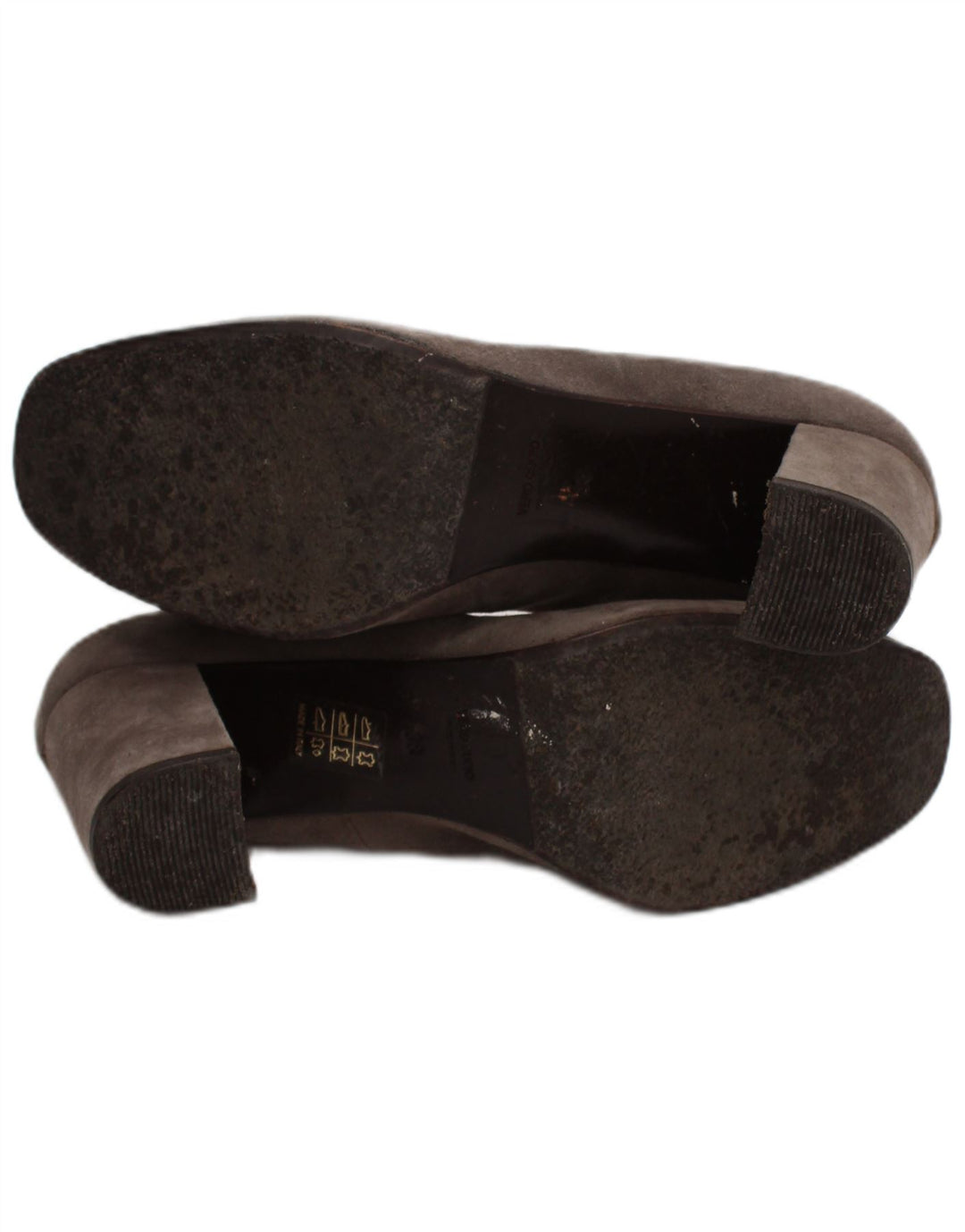 Napoleoni Dame Ruskind Pump Heels UK Størrelse 5 Grå Læder