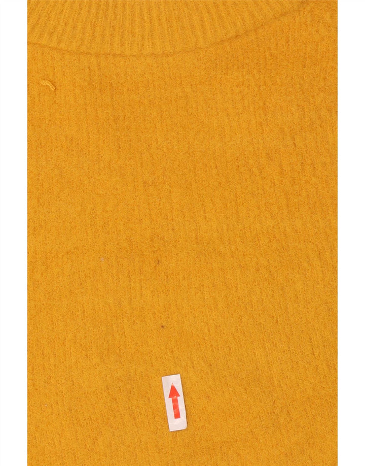 Zara dame sweater med rund hals DK 14 Medium gul nylon