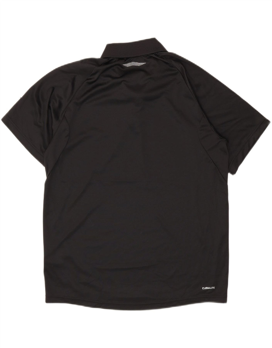 ADIDAS Mens Climalite Polo Shirt Large Black Polyester