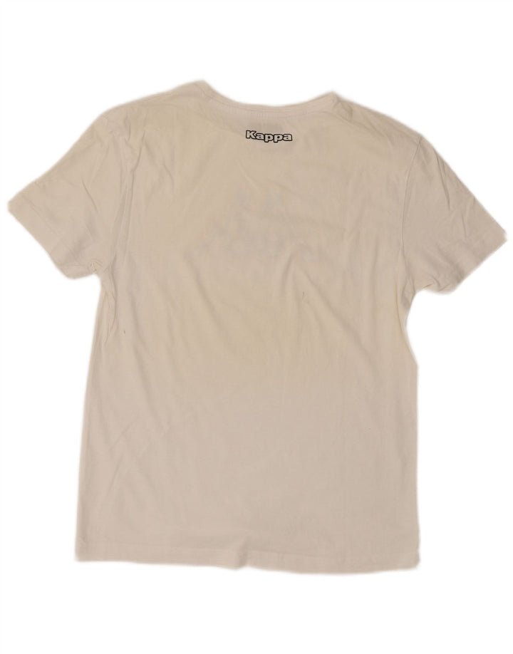 Kappa Dame Grafisk T-Shirt Top UK 18 XL Hvid