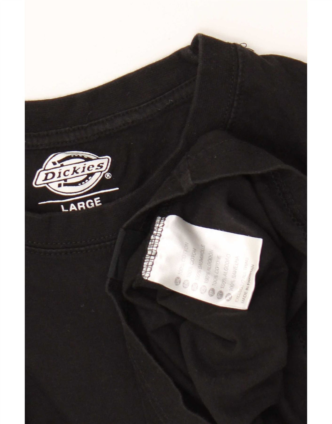 Dickies Herre T-Shirt Top Stor Sort Bomuld