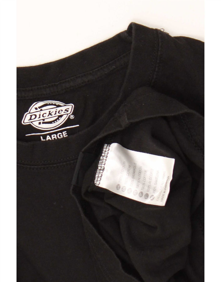 Dickies Herre T-Shirt Top Stor Sort Bomuld